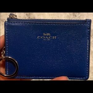 Coach cardholder. Indigo blue.